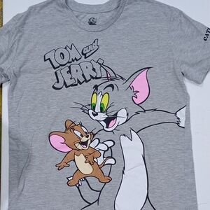 Tom and Jerry Gray Kids T-Shirt